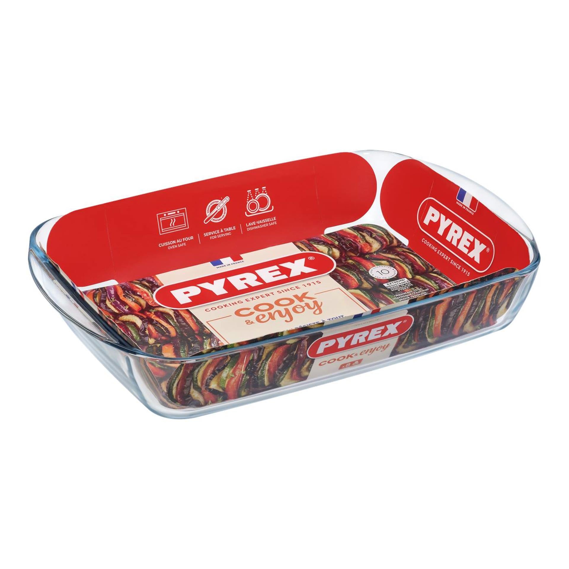 Plat à four en Pyrex 40x27x7cm 4,5l