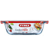 Bol en Pyrex avec couvercle 1l 20x17x6cm