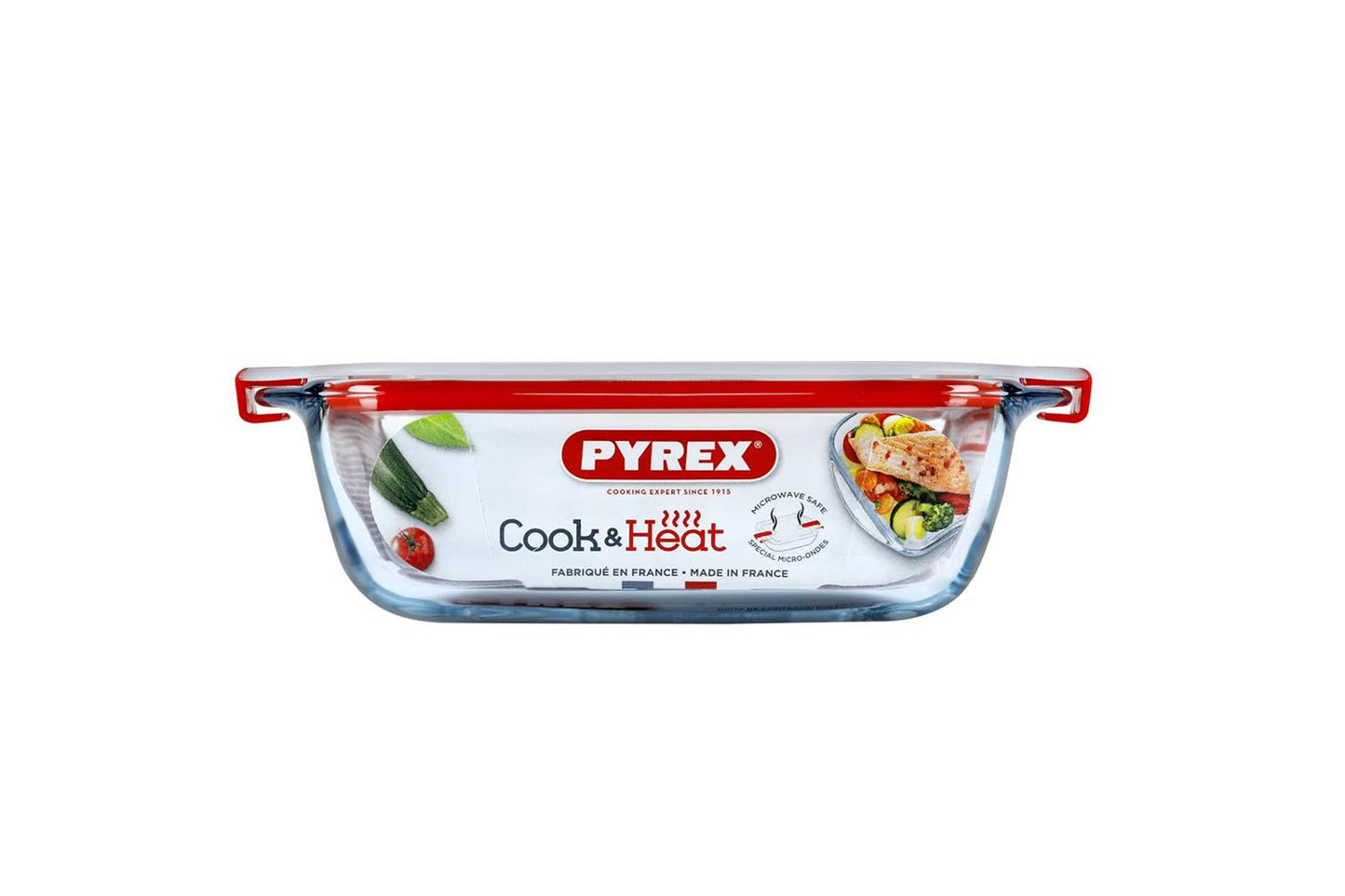 Bol en Pyrex avec couvercle 1l 20x17x6cm