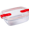 Bol en Pyrex avec couvercle 1,1l 23x15x6cm
