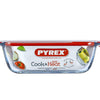 Bol en Pyrex avec couvercle 2,5l 28x20x8cm