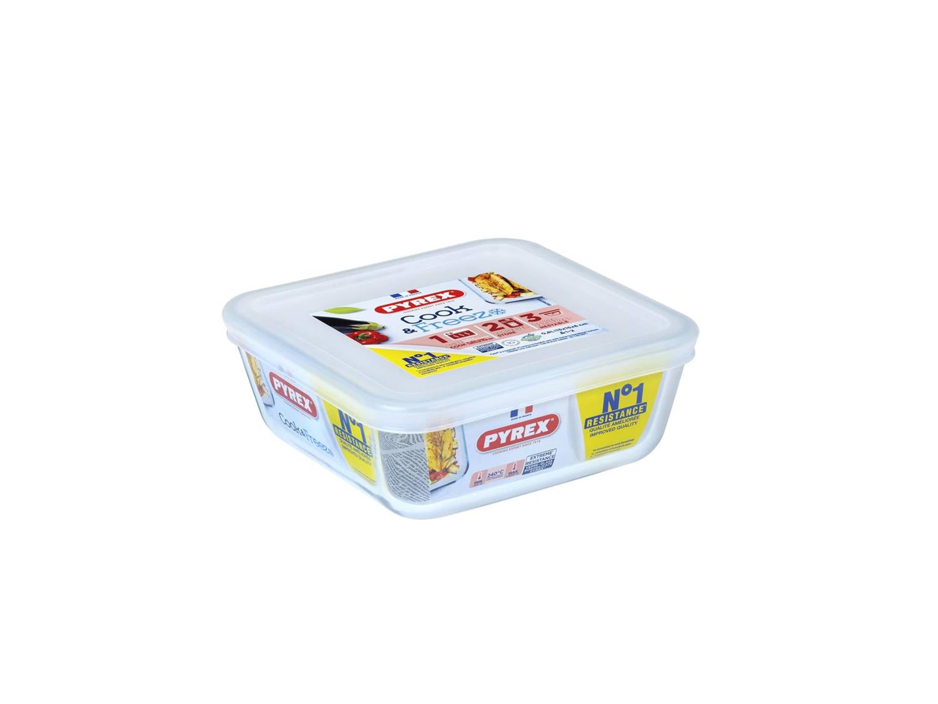 Pyrex Pyrex Cook and Freeze Oven Dish 15x15 cm Verre de borosilicaté