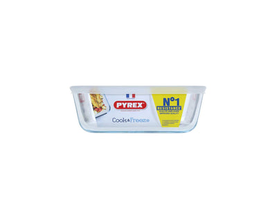 Bol en pyrex avec couvercle 2l 20x22cm