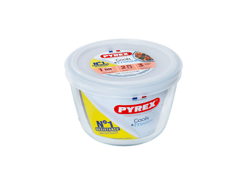 Pyrex Cook Freeze Scale d'environ 0,6 L 12 cm avec le couvercle alimentaire