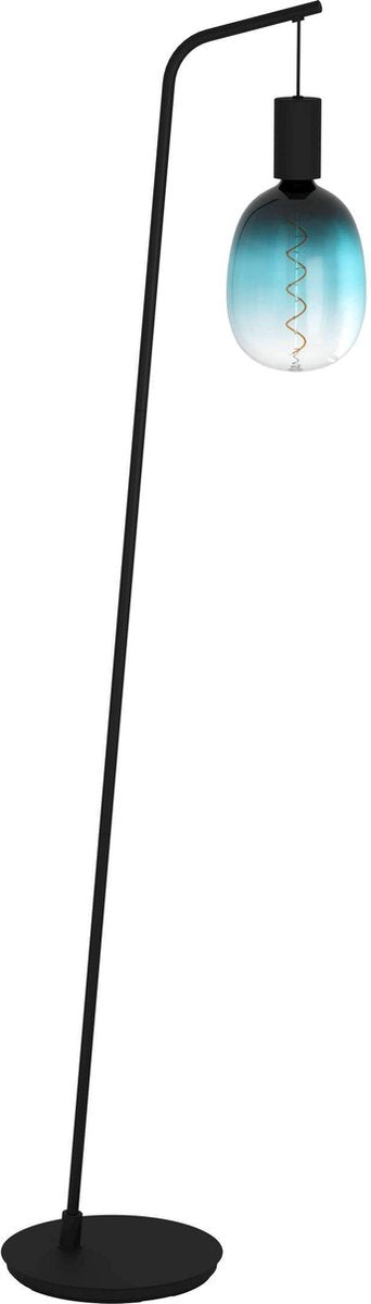 Lampadaire Eglo cranley - lampadaire - e27 (excl.) - 170 cm - noir