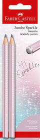 Faber-castell ensemble de crayons - jumbo sparkle cosmic - 2 pièces sur carte blister - fc-111683