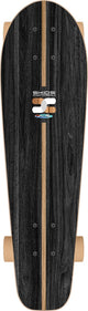 Contrôle des dérapages - Skateboard Oxygen Cruiser 70 x 20 cm noir beige