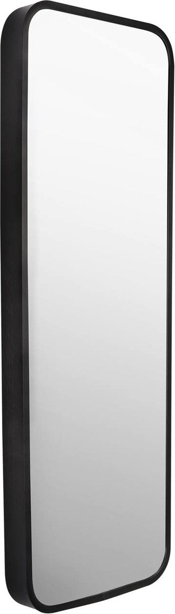 Miroir de salle de bain Differnz 25x75 cm noir mat