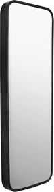 Miroir de salle de bain Differnz 25x75 cm noir mat