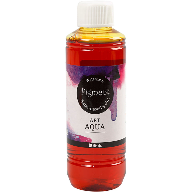 Peinture aquarelle liquide pigmentée, jaune, 250 ml 1 bouteille
