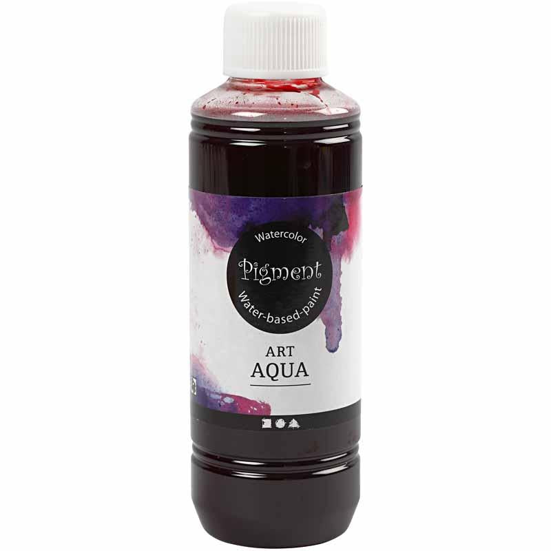 Peinture aquarelle liquide pigmentée, rouge, 250 ml 1 bouteille