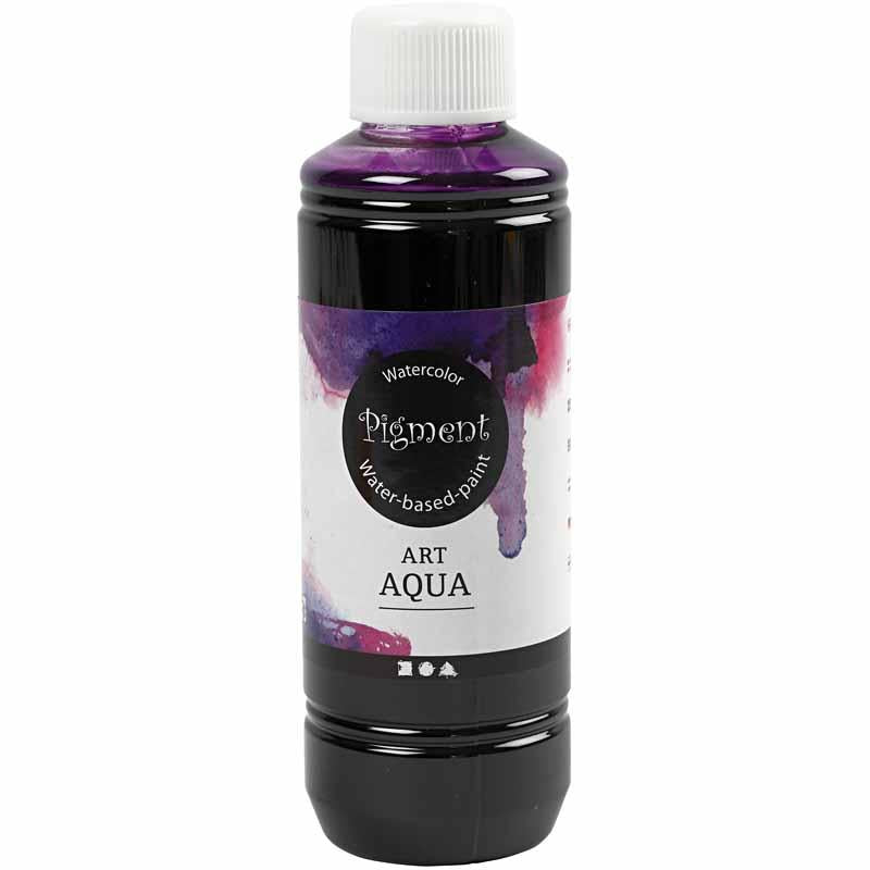 Peinture aquarelle liquide pigmentée, rouge violet, 250 ml 1 bouteille
