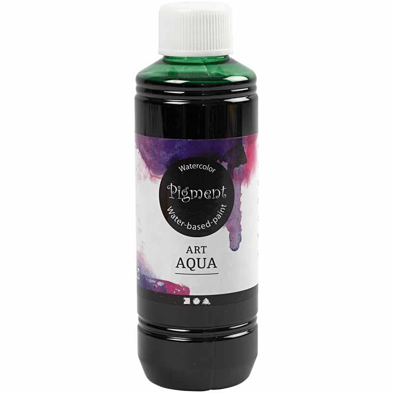 Peinture aquarelle liquide pigmentée, vert, 250 ml 1 bouteille