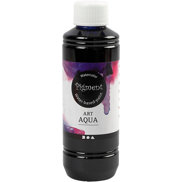 Peinture aquarelle liquide pigmentée, bleu marine, 250 ml 1 bouteille