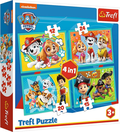 Trefl Puzzle - Paw Patrol 4 in 1 Puzzle - 12 à 24 pièces