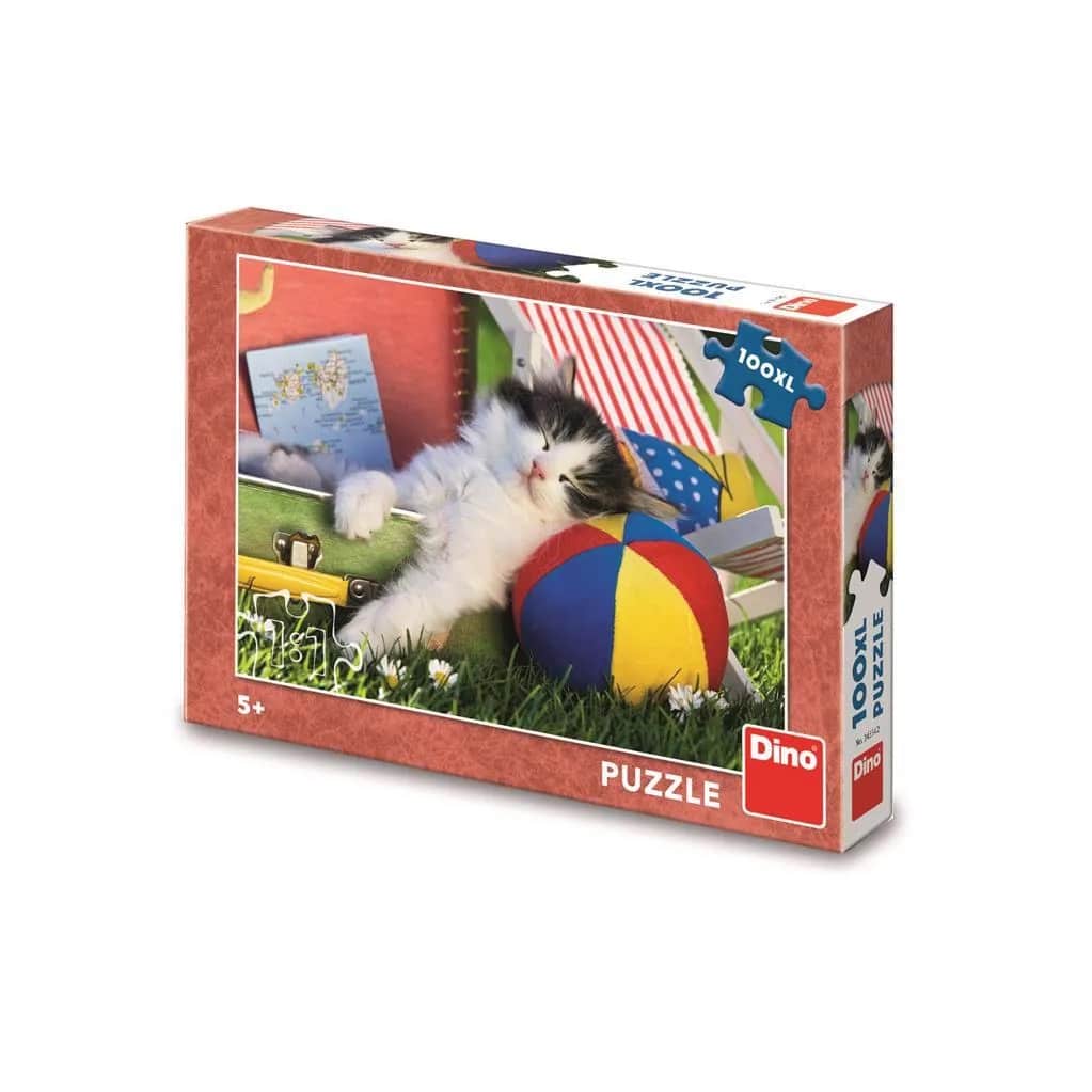 Puzzer un chaton endormi 100 pièces