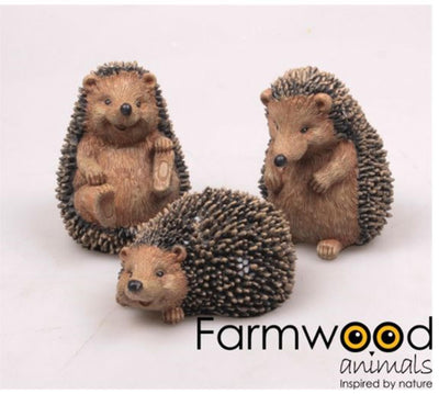 Statue de jardin animaux de ferme hérisson 12cm
