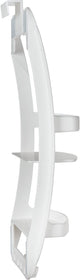 Wenko support de douche universel 2 couches en plastique blanc 26x55cm - panier de douche - support de douche - support de douche à suspendre à la paroi de douche soit auto-adhésif, soit vissé au mur