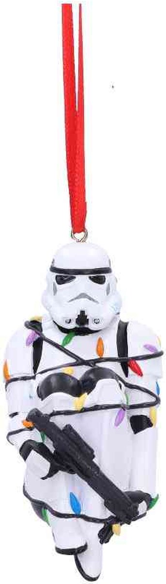 Nemesis now star wars - boule de Noël stormtrooper dans une guirlande lumineuse - multicolore