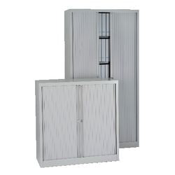Armoire à portes roulantes soudée en acier plastique 120x43x198cm argent