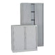 Armoire à portes roulantes soudée en acier plastique 120x43x198cm argent
