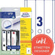 Étiquettes de dos de fichier avery ultra l4759-25 blanc 75pcs mat
