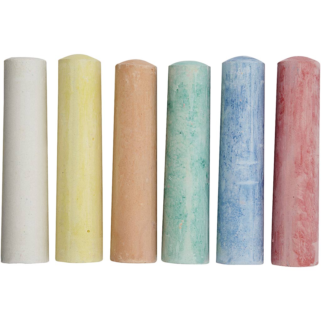 Craie de trottoir Creativ company, 6 pièces, 1 boîte