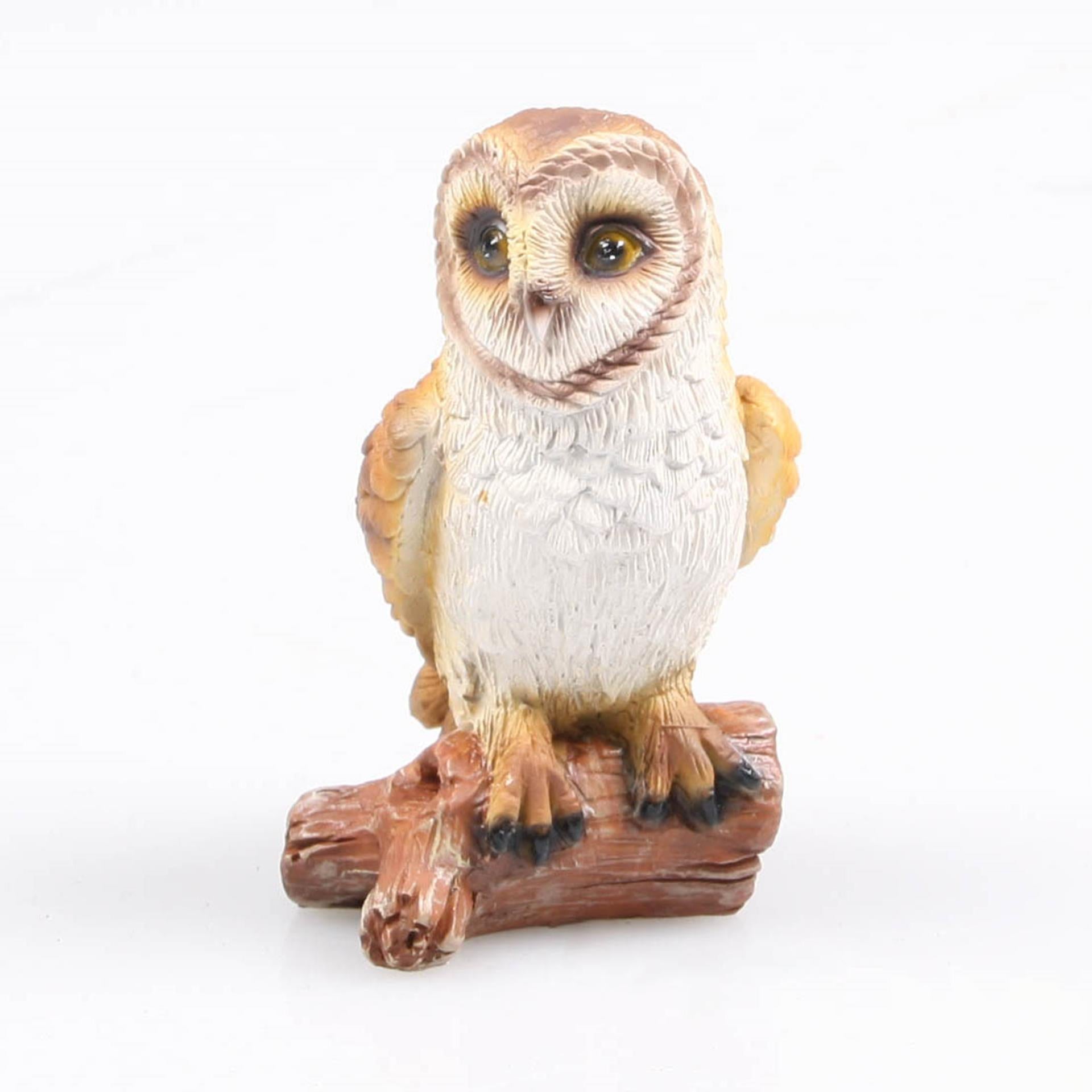 Statue hibou animaux des bois de ferme 9cm