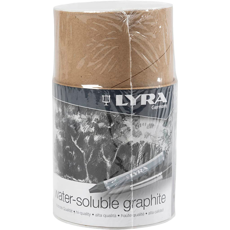 Crayon graphite soluble de l'eau Lyra, L: 6,5 cm, 24 pièces 1 boîte
