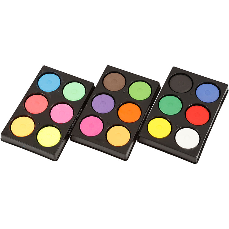 Aquarelle Colortime, h : 16 mm, d 44 mm, couleurs néon, couleurs supplémentaires, 1 boîte