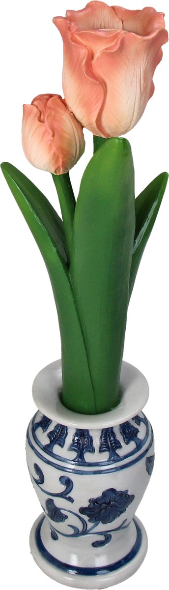 Bougeoir collection Hd tulipe polyrésine 9,5x9x35cm