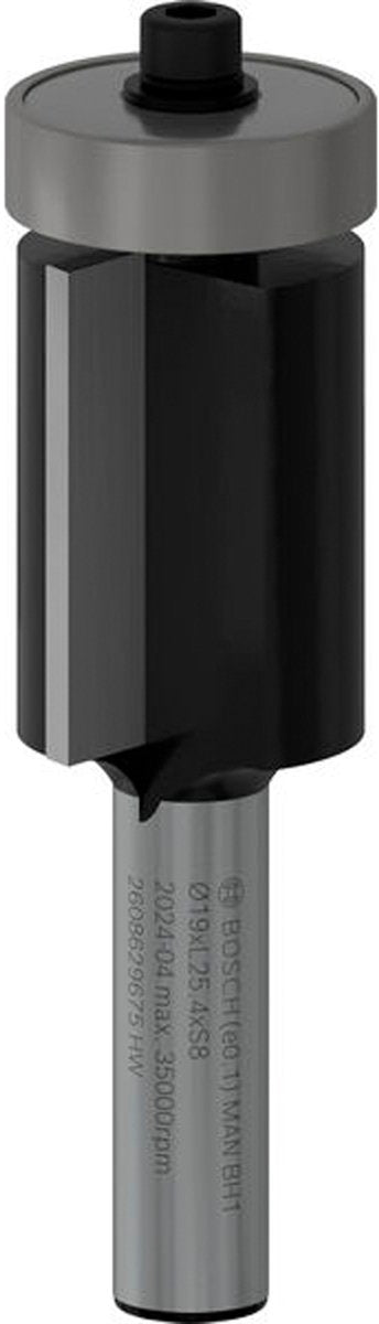 Fraise à surfacer Bosch pro avec guide inférieur à roulement à billes ø 19 x l 25,4 s...