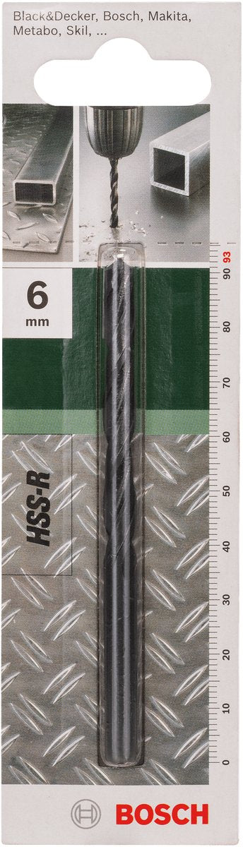 Bosch - forets à métaux hss-r, din 338 6,0 x 57 x 93 mm