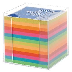 Support plexiglas transparent + recharge folia 700 feuilles 9x9 cm