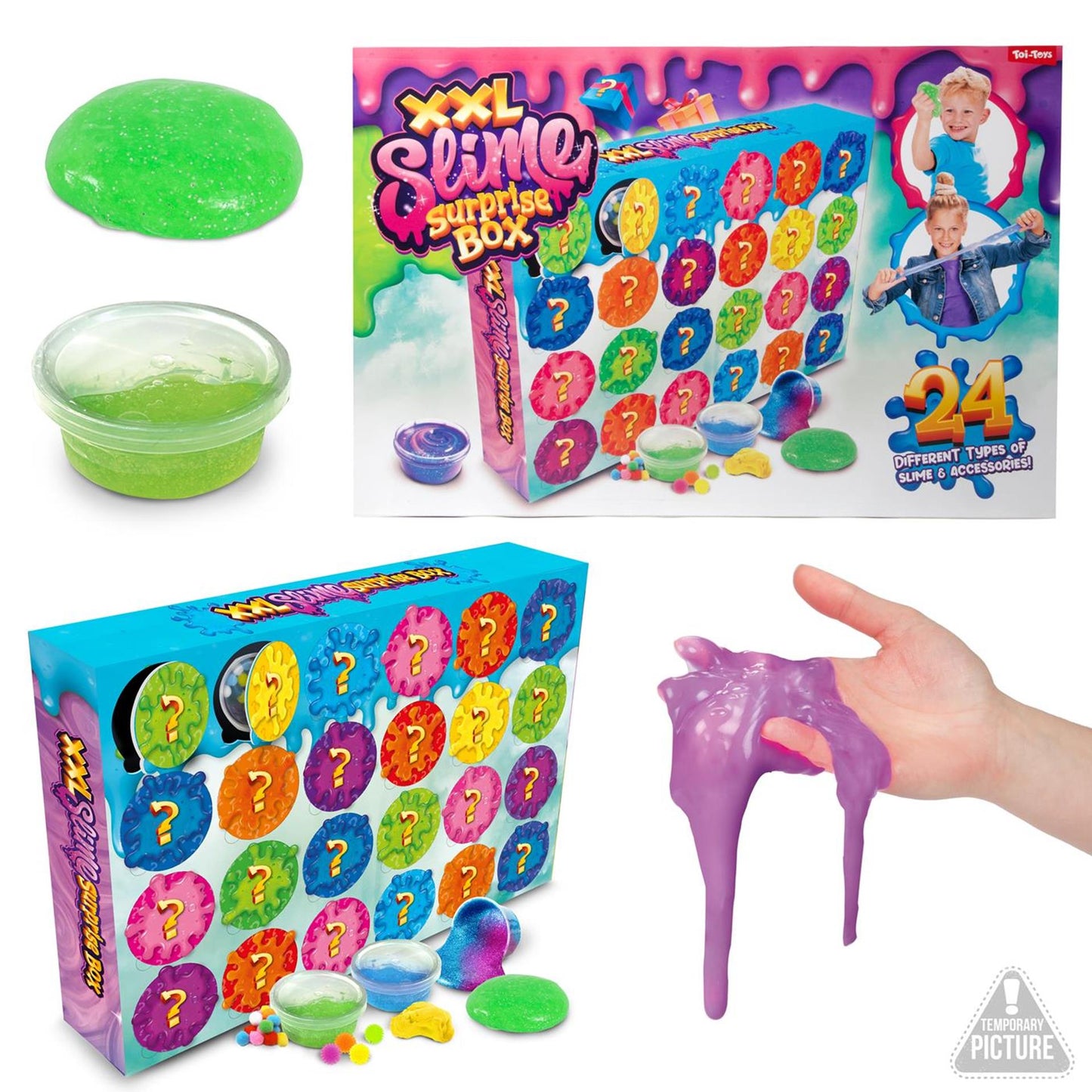 Toi-toys coffret surprise slime 24 pièces