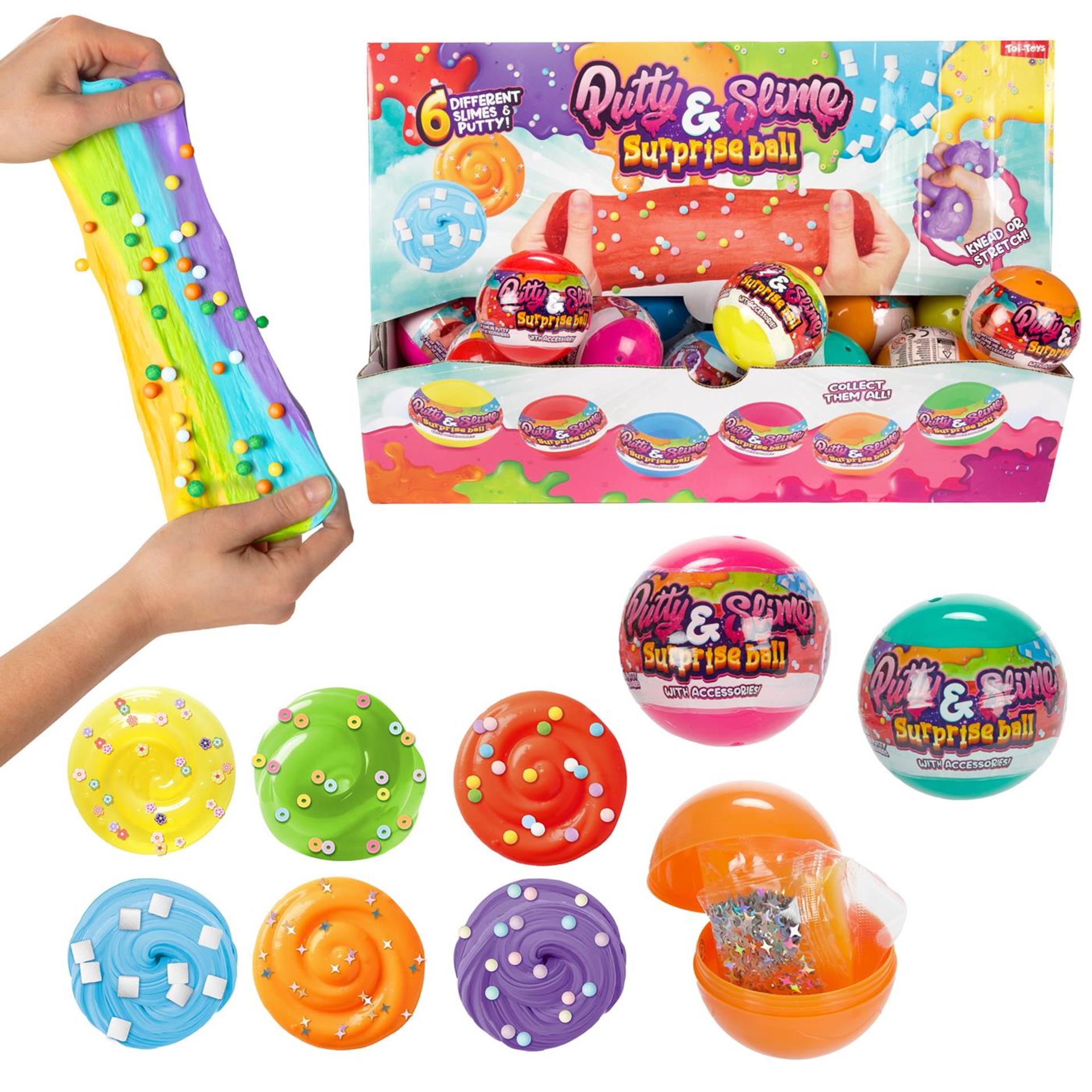 Toi-toys boule surprise mixit slime mastic