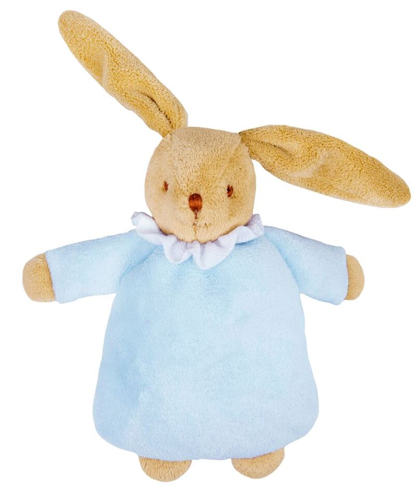 Hochet lapin câlin bleu clair 19 cm