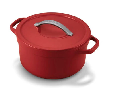 Beka plume marmite 24cm aluminium rouge avec revêtement antiadhésif céramique