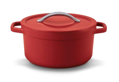 Beka plume marmite 24cm aluminium rouge avec revêtement antiadhésif céramique