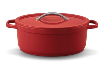 Beka plume ovale marmite 31cm rouge aluminium avec revêtement antiadhésif céramique