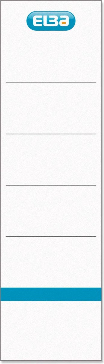 Etiquettes au dos de l'Elbe | pi 19x5 | 9 cm | blanc 10 pièces