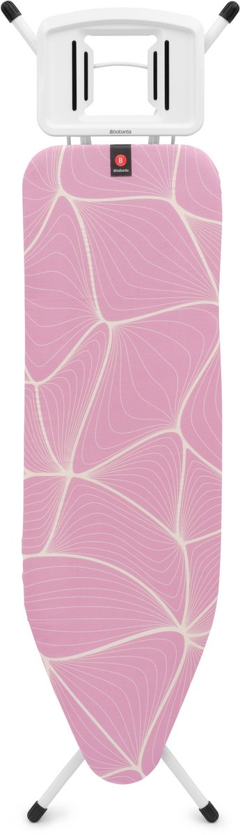 Brabantia planche à repasser b - pour fer - 124x38 cm - vagues lilas