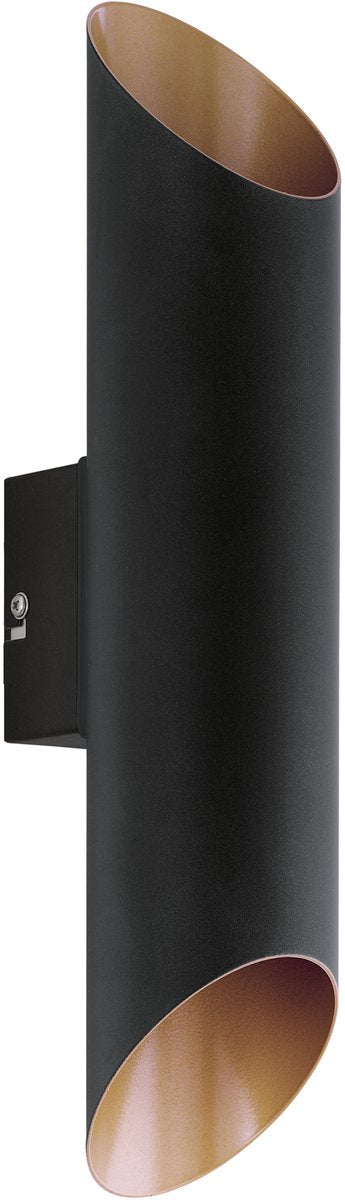Eglo agolada - éclairage extérieur - LED - applique - 2 lumières - noir - cuivre