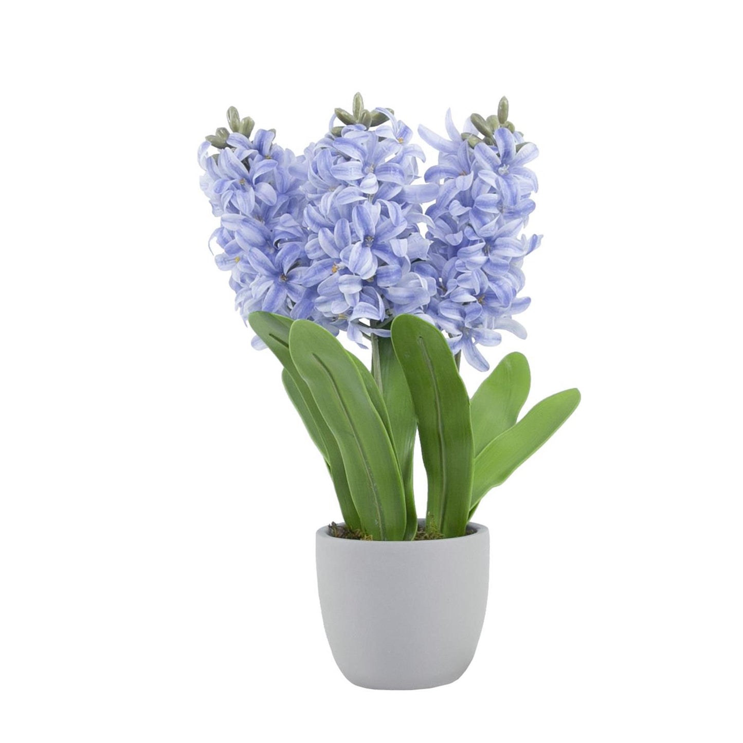 Ambiance manoir fleurs artificielles jacinthe bleu 28xh41cm