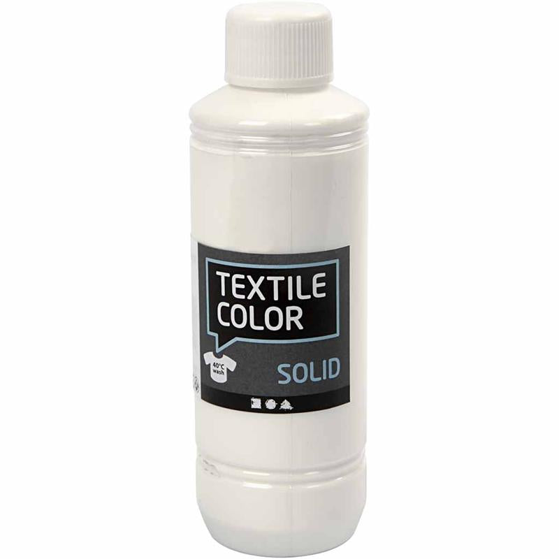 Couvrant la peinture textile - blanc, 250 ml