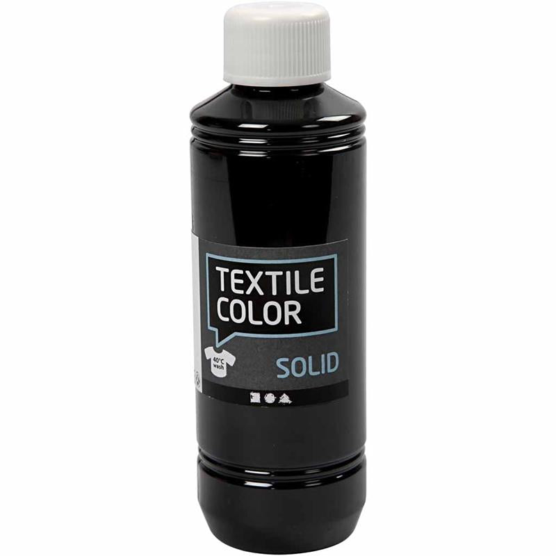 Couvrant la peinture textile - noir, 250 ml
