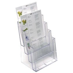 Porte documents helit desk standard plastique transparent