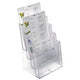 Porte documents helit desk standard plastique transparent
