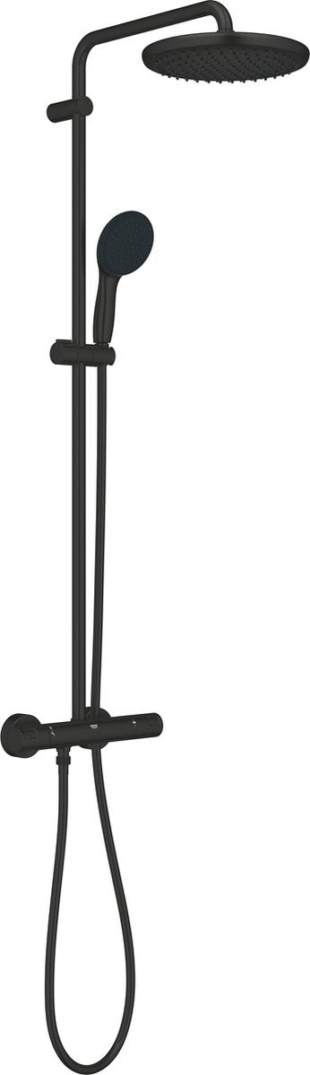 Système de douche Grohe quickfix vitalio start 250 - mural - économie d'eau - noir mat