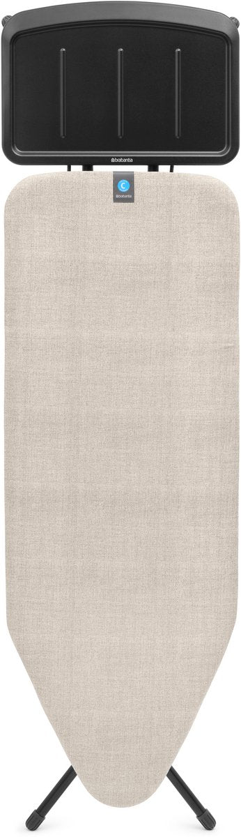 Brabantia planche à repasser c - pour centrale vapeur - 124x45 cm - gris denim